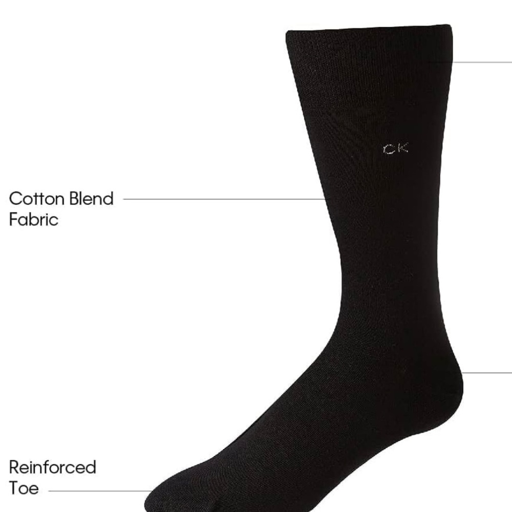 Calvin Klein Men's Black Dress Socks